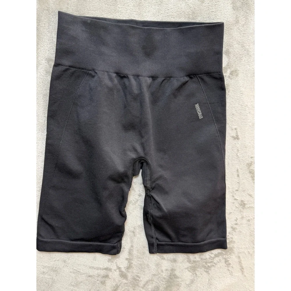 Gymshark Vital Seamless 2.0 Black Biker Shorts Womens Size M Workout Athleisure